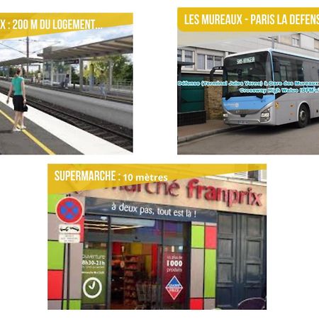 La Teranga - Wifi - Coeur De Ville - Gare Les Mureaux Exterior foto